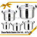 555 stainless steel stock pot with steel lid